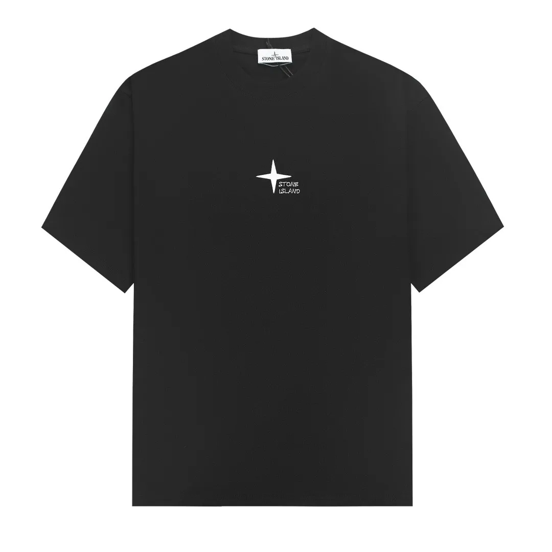W675#P110💰 [Stone lsland/Stone Island summer new Rome, Milan, Florence city limited version printed pattern short-sleeved T-shirt] ⚠️[Original creation, high control of details] - Made of 260 grams of combed cotton, 32 count double yarn, soft and comfortable to the touch, sweat-absorbent and breathable. - Simple basic and versatile style, original single quality, the first choice for couples. - Made by a large factory, four needles and five threads on the shoulder, neat routing, high quality workmanship. -Same style for men and women, very versatile, one piece for everyone, details are clearly visible. Color: Black White Size: M L